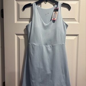 GAP Light Blue Active Tank Dress with shorts underneath